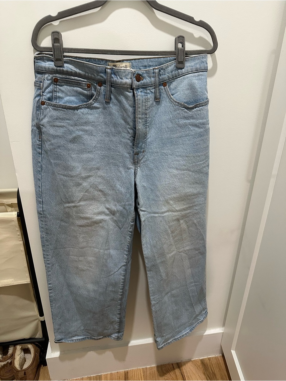 Madewell perfect vintage wide leg crop Jean (petite)